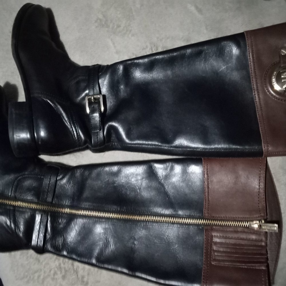 Michael Kors two tone boots